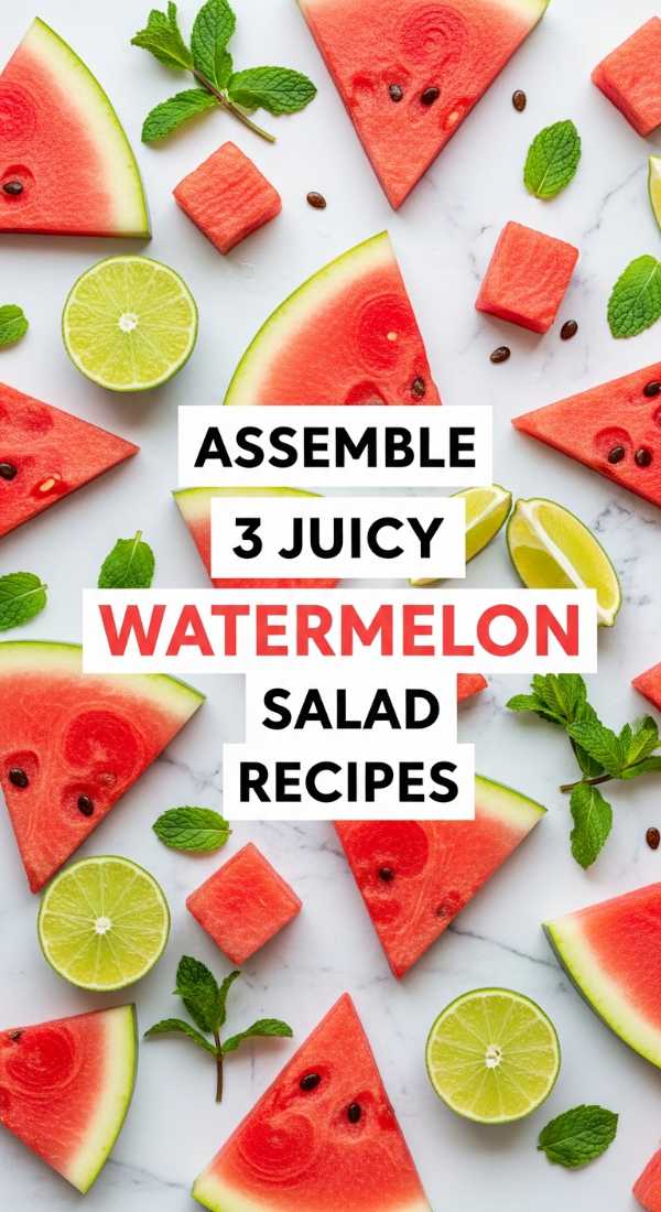 Assemble 3 Juicy Watermelon Salad Recipes 6a06bc76f068d