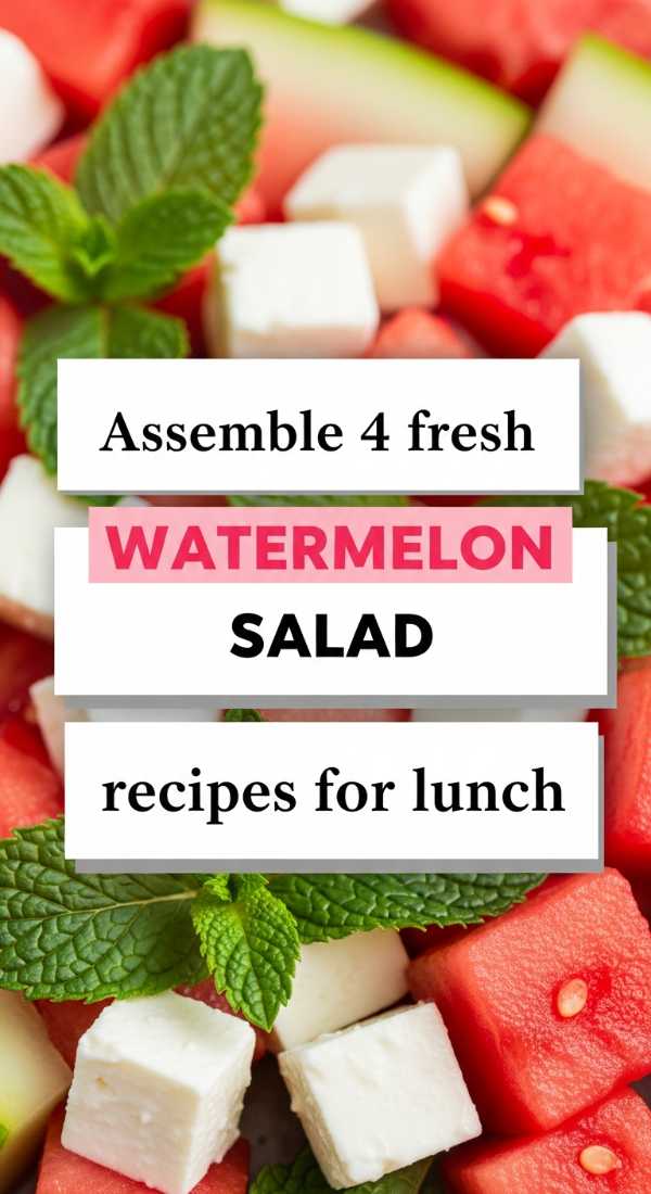 Assemble 4 Fresh Watermelon Salad Recipes For Lunch 6a06c9183b54c