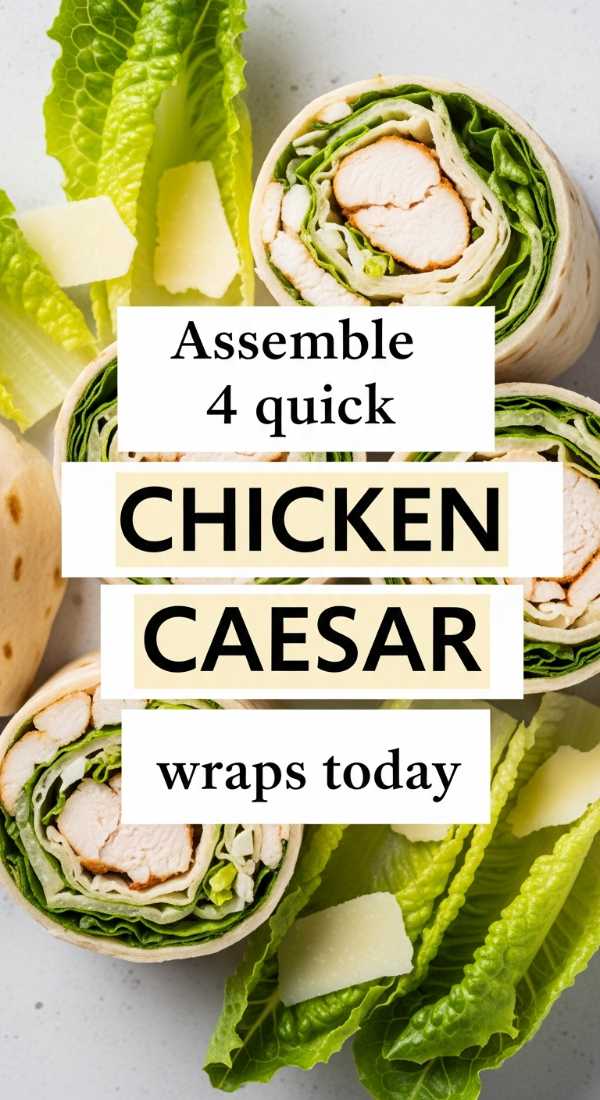 Assemble 4 Quick Chicken Caesar Wraps Today 6a0016079ef88