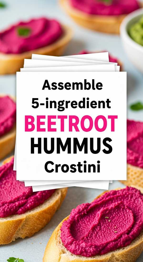 Assemble 5 Ingredient Beetroot Hummus Crostini 69fd8a9694fae