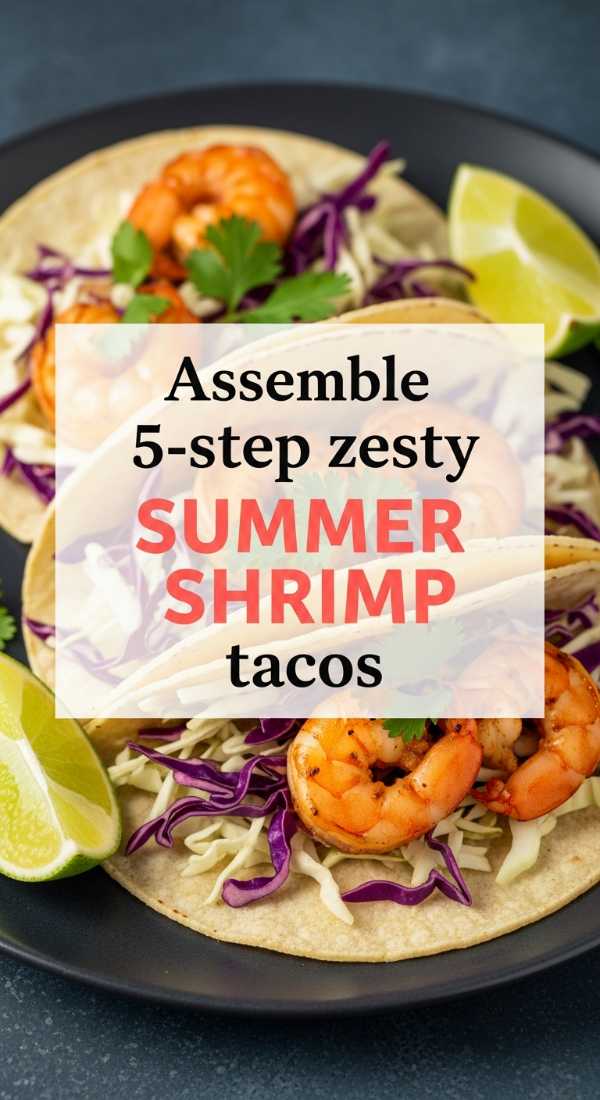 Taste the Sunshine: Essential Recipes for Your Best Summer Ever Assemble 5 Step Zesty Summer Shrimp Tacos 6a017dbcd288c