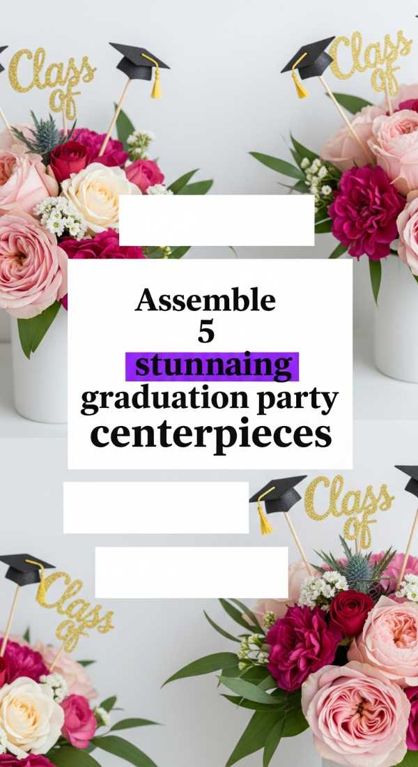 Assemble 5 Stunning Graduation Party Centerpieces 69f47ee5be1e1
