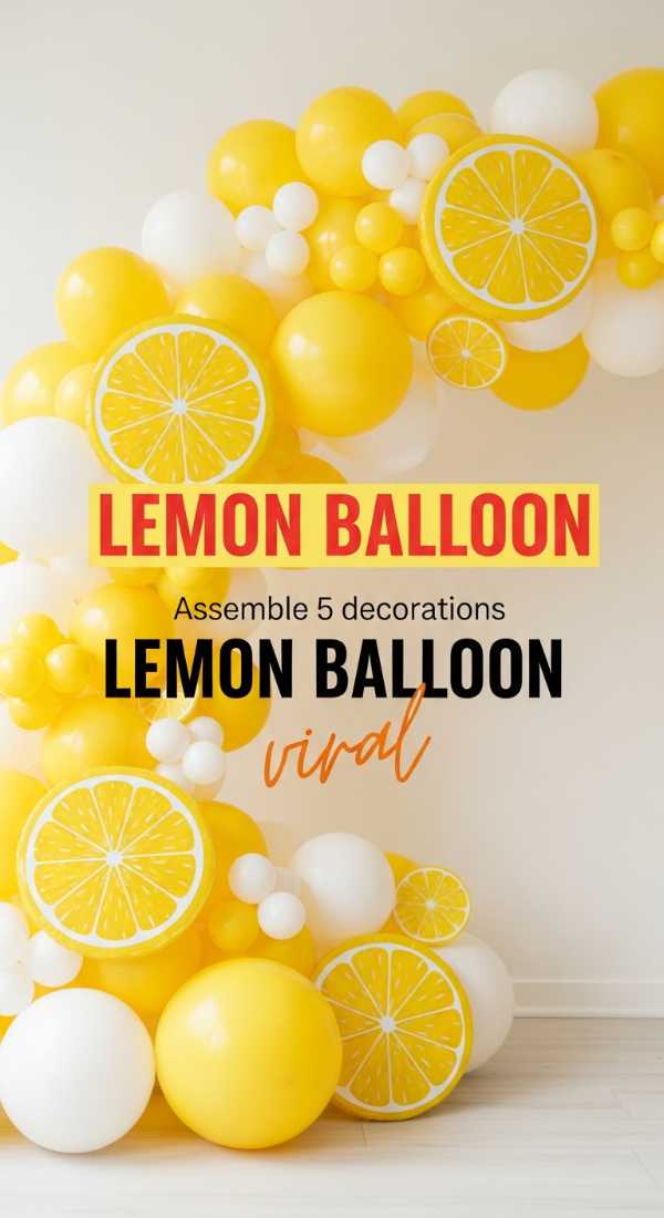 Assemble 5 Viral Lemon Balloon Decorations 69fae901e364a