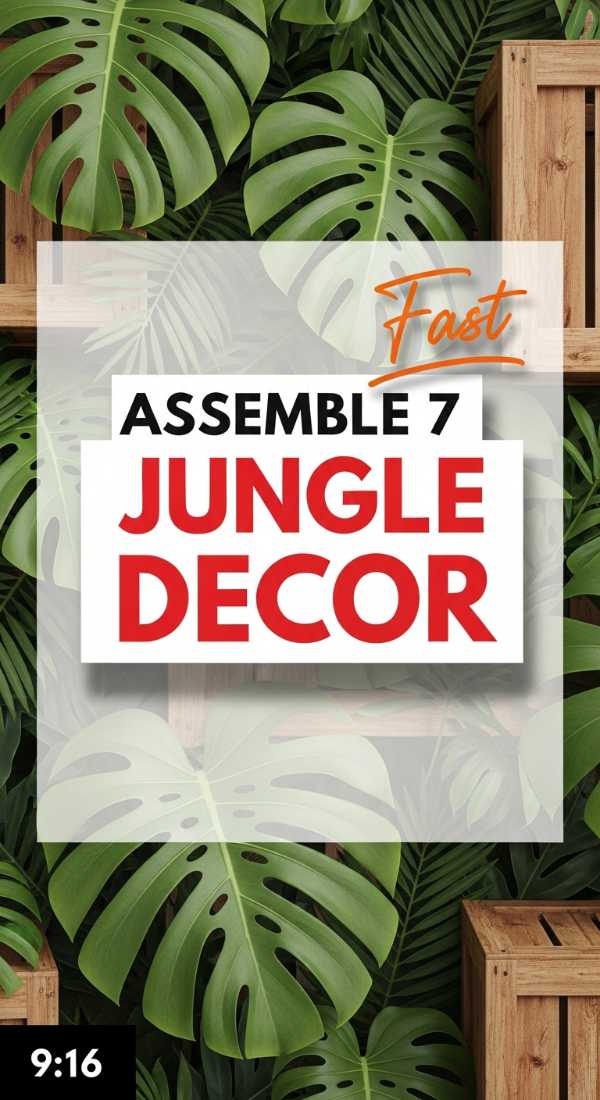 Assemble 7 Jungle Party Decor Pieces In 10 Minutes 6a157b1ab81ec