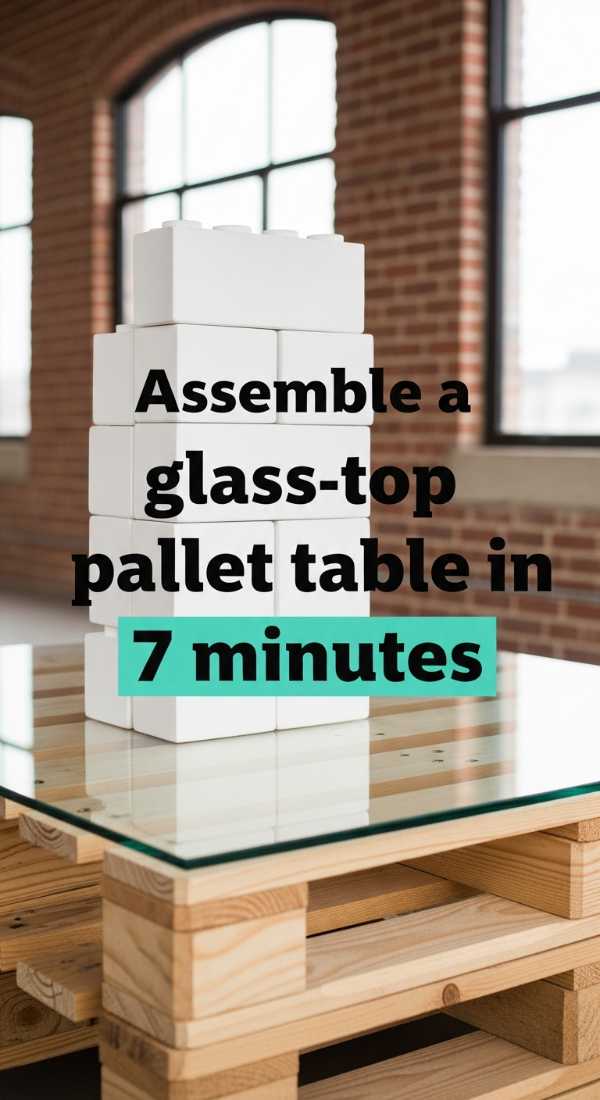 Assemble A Glass Top Pallet Table In 7 Minutes 6a0326ef1b420