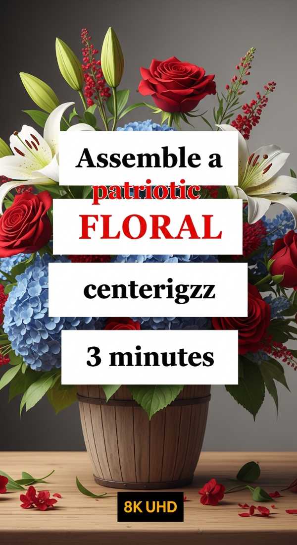 Assemble A Patriotic Floral Centerpiece In 3 Minutes 6a057dac4dd41