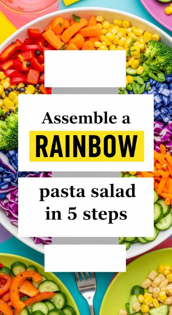 Assemble A Rainbow Pasta Salad In 5 Steps 6a1096348ef6b