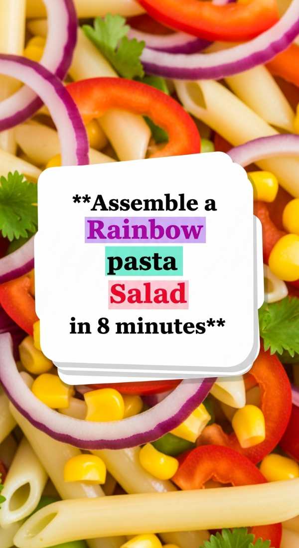 Assemble A Rainbow Pasta Salad In 8 Minutes 6a109641d2d4b