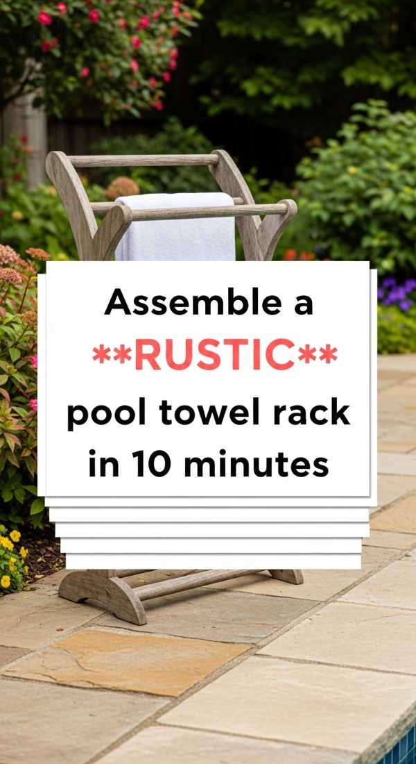 Assemble A Rustic Pool Towel Rack In 10 Minutes 69fdc28e1f9c4