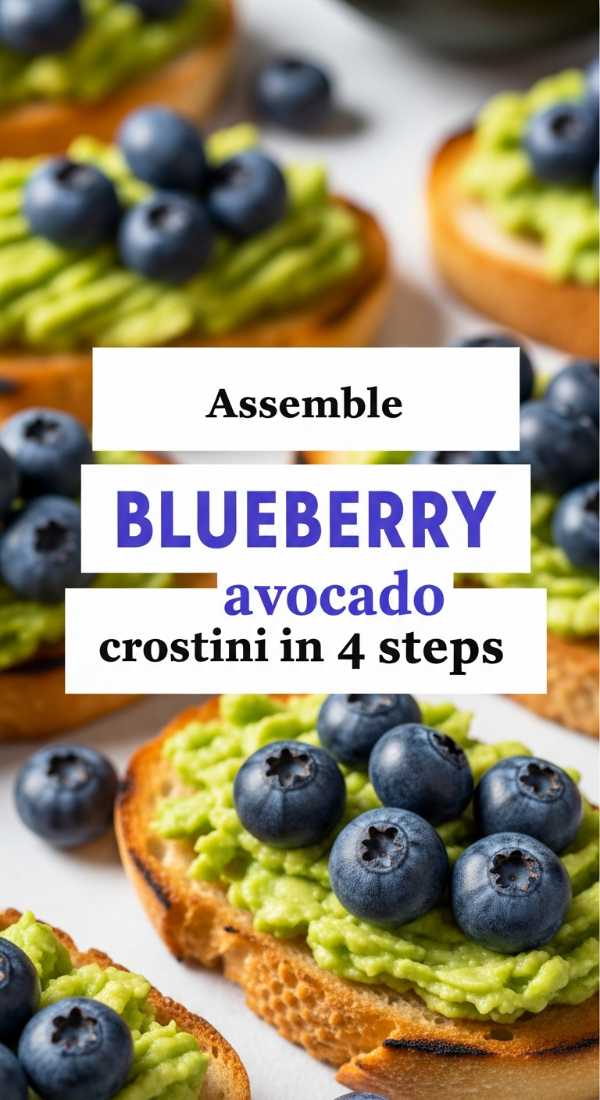 Assemble Blueberry Avocado Crostini In 4 Steps 69fd8a9b7c872