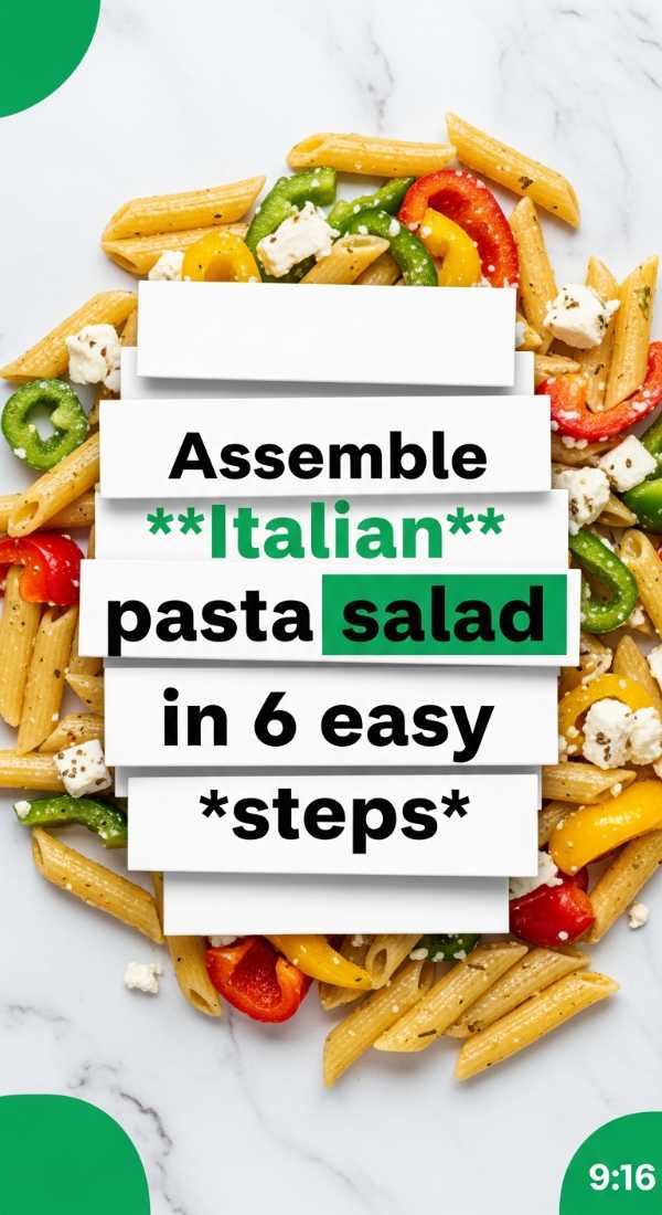 Assemble Italian Pasta Salad In 6 Easy Steps 6a109654b0f76