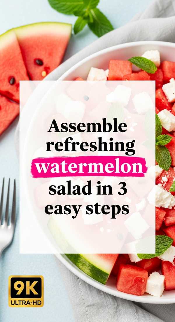 Assemble Refreshing Watermelon Salad In 3 Easy Steps 69f6fe03ca9df