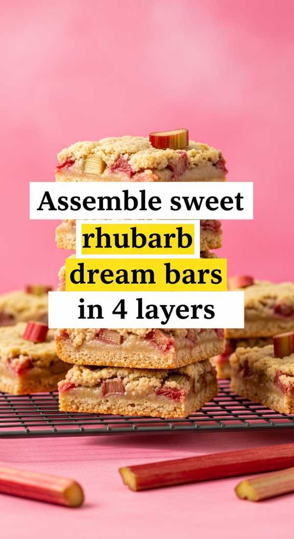 Assemble Sweet Rhubarb Dream Bars In 4 Layers 69fd8c99504dc