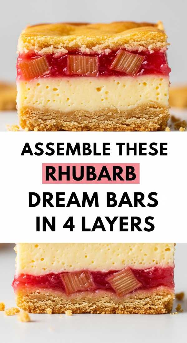 Assemble These Rhubarb Dream Bars In 4 Layers 69fd8cb950940