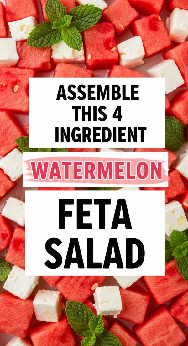 From Garden to Table: Refreshing Your Kitchen for the Sunny Season Assemble This 4 Ingredient Watermelon Feta Salad 6a10d078def9d