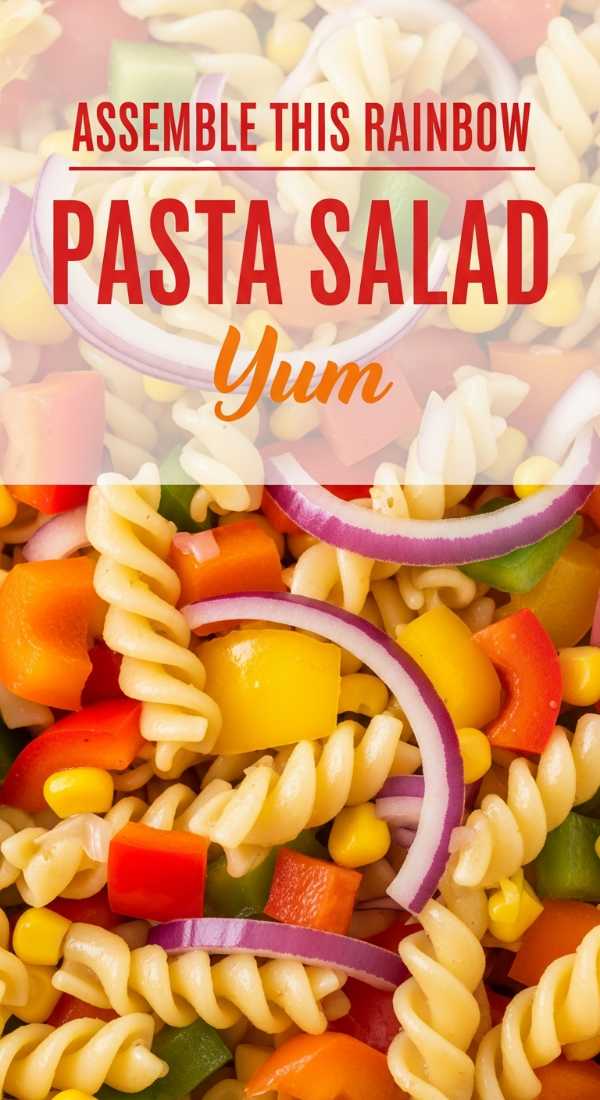 Assemble This Rainbow Pasta Salad In 10 Minutes 6a149b170059c