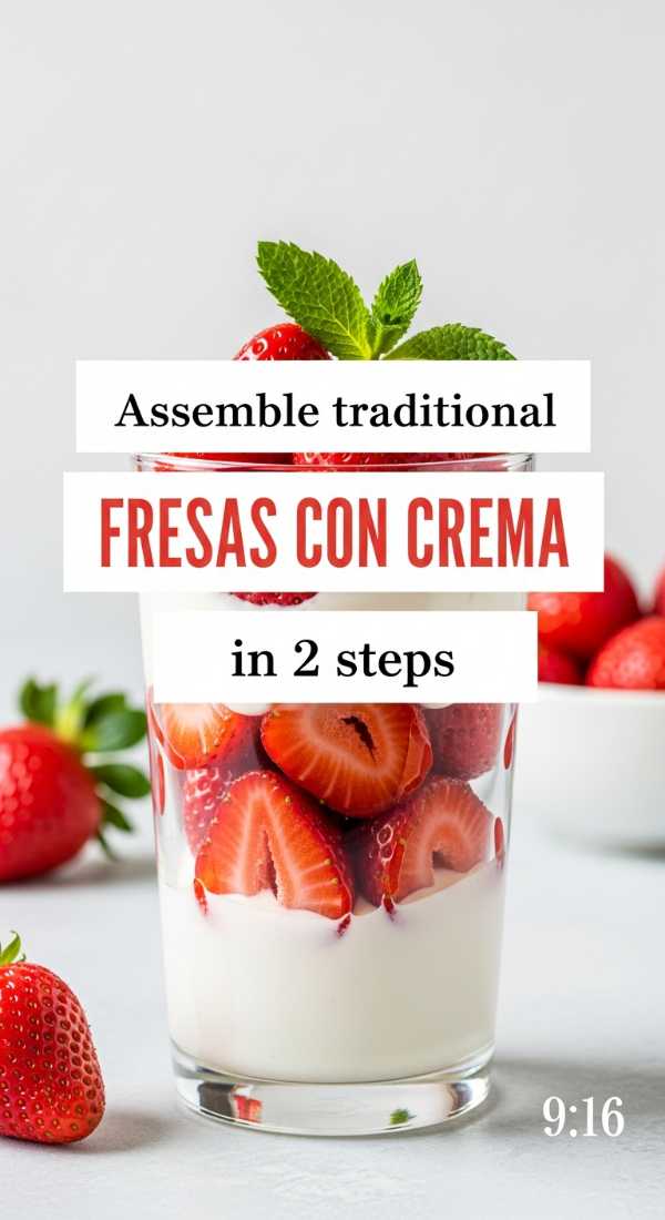 Assemble Traditional Fresas Con Crema In 2 Steps 6a06c56ab7861