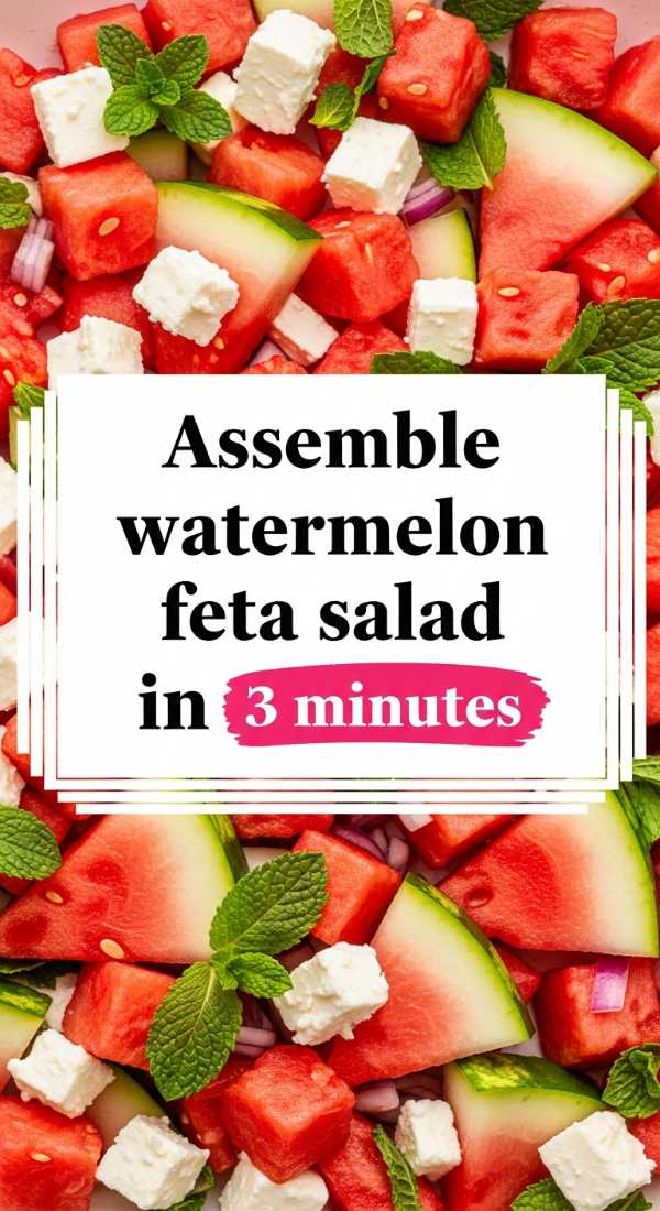 Assemble Watermelon Feta Salad In 3 Minutes 69f44260da3b0