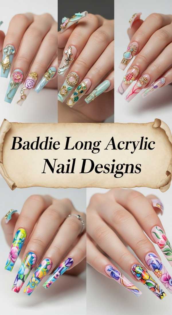 Baddie Long Acrylic Nail Designs 6a006c5cc0cff