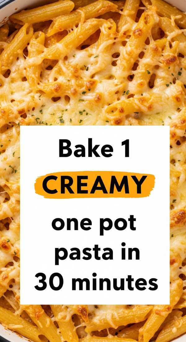 Bake 1 Creamy One Pot Pasta In 30 Minutes 69f4425e9106e