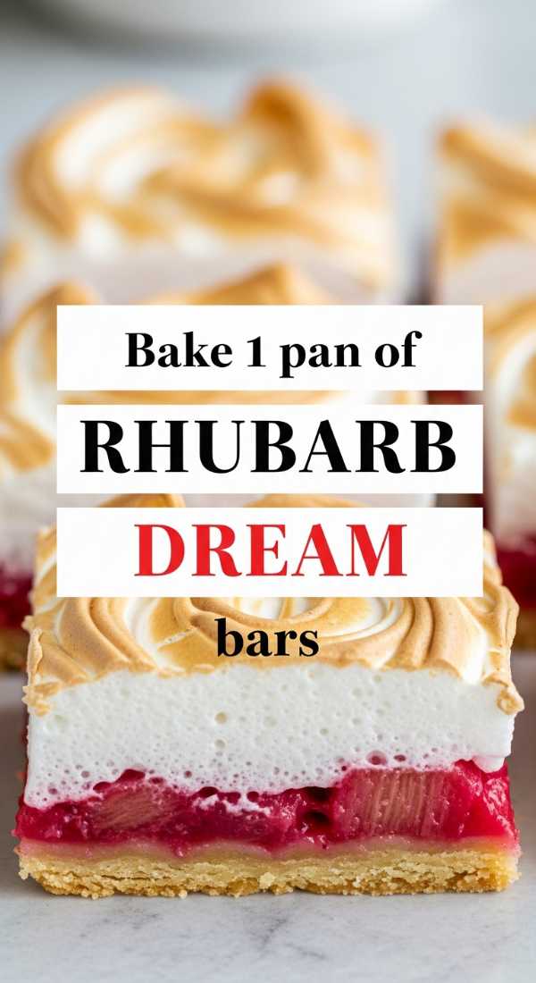 Bake 1 Pan Of Rhubarb Dream Bars 69fd8cc08291f