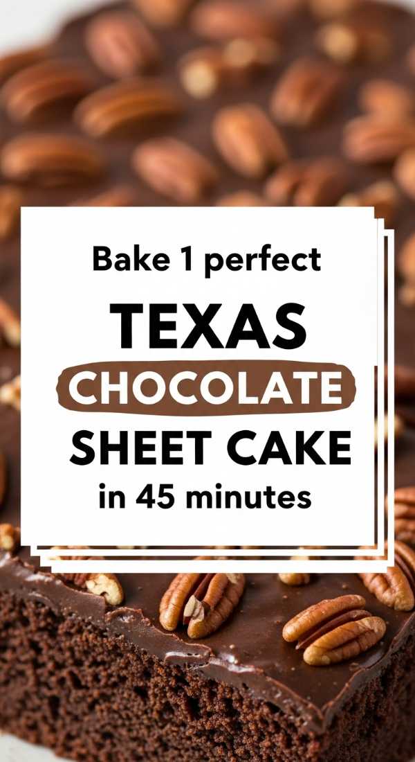 Bake 1 Perfect Texas Chocolate Sheet Cake In 45 Minutes 6a0706f4d7bd4