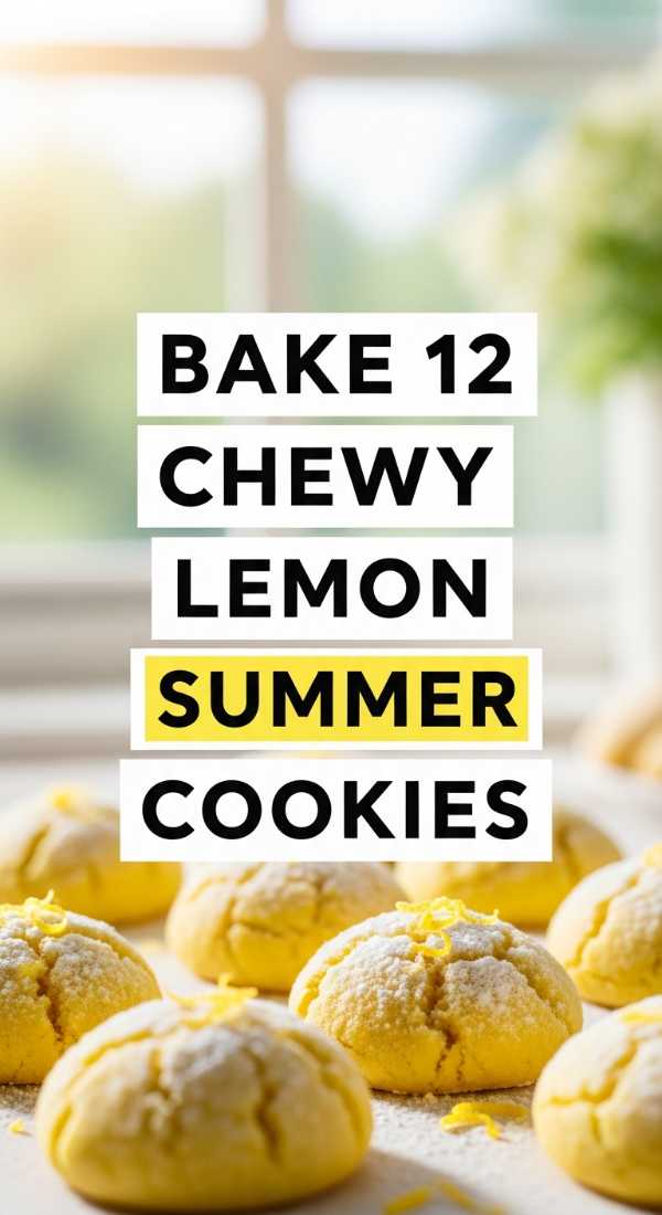 Bake 12 Chewy Lemon Summer Cookies 6a06cff242bc3