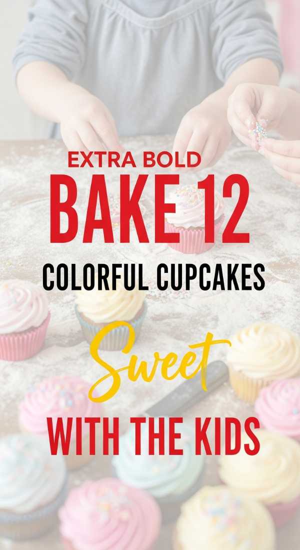 Bake 12 Colorful Cupcakes With Kids In 30 Minutes 6a045a9e34ed8