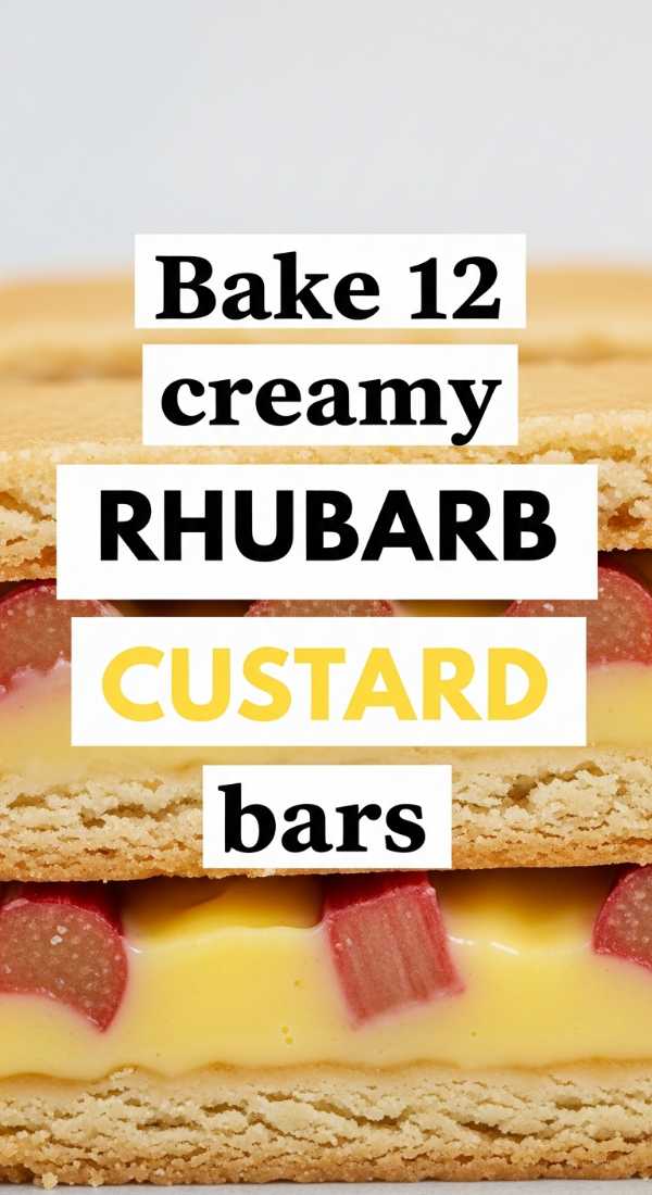 Sweet, Tart, and Totally Irresistible: The Ultimate Strawberry Rhubarb Collection Bake 12 Creamy Rhubarb Custard Bars 69fd8c9a4bfa9