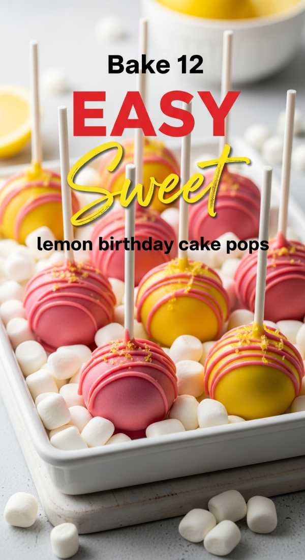 Bake 12 Easy Lemon Birthday Cake Pops 69fc2683475c8