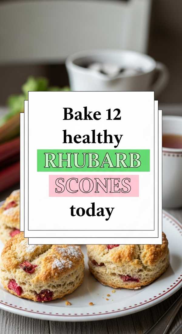 Quick Rhubarb Delights: From Crumble to Cake in Minutes Bake 12 Healthy Rhubarb Scones Today 69fd889203d30