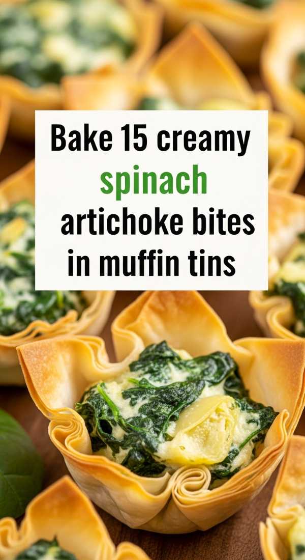 Bake 15 Creamy Spinach Artichoke Bites In Muffin Tins 6a14425096896