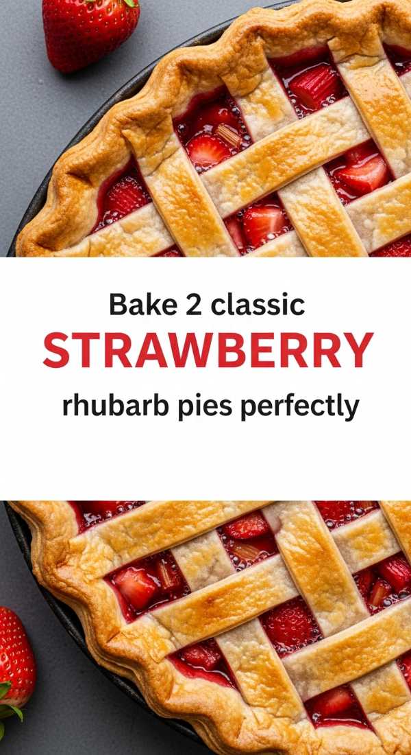 Taste the Sunshine: A Curated Collection of Summer’s Best Dishes Bake 2 Classic Strawberry Rhubarb Pies Perfectly 6a06e6e1224b5