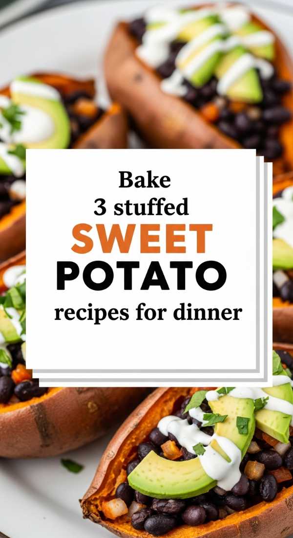 Bake 3 Stuffed Sweet Potato Recipes For Dinner 69fc19090b836