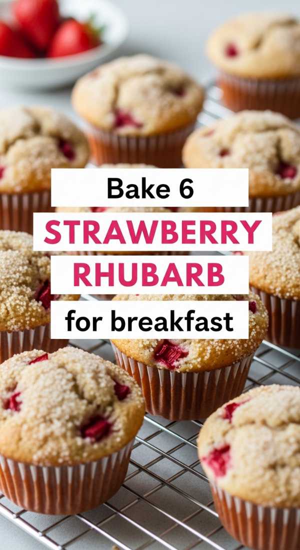 Bake 6 Strawberry Rhubarb Muffins For Breakfast 69fd88ac98a7b