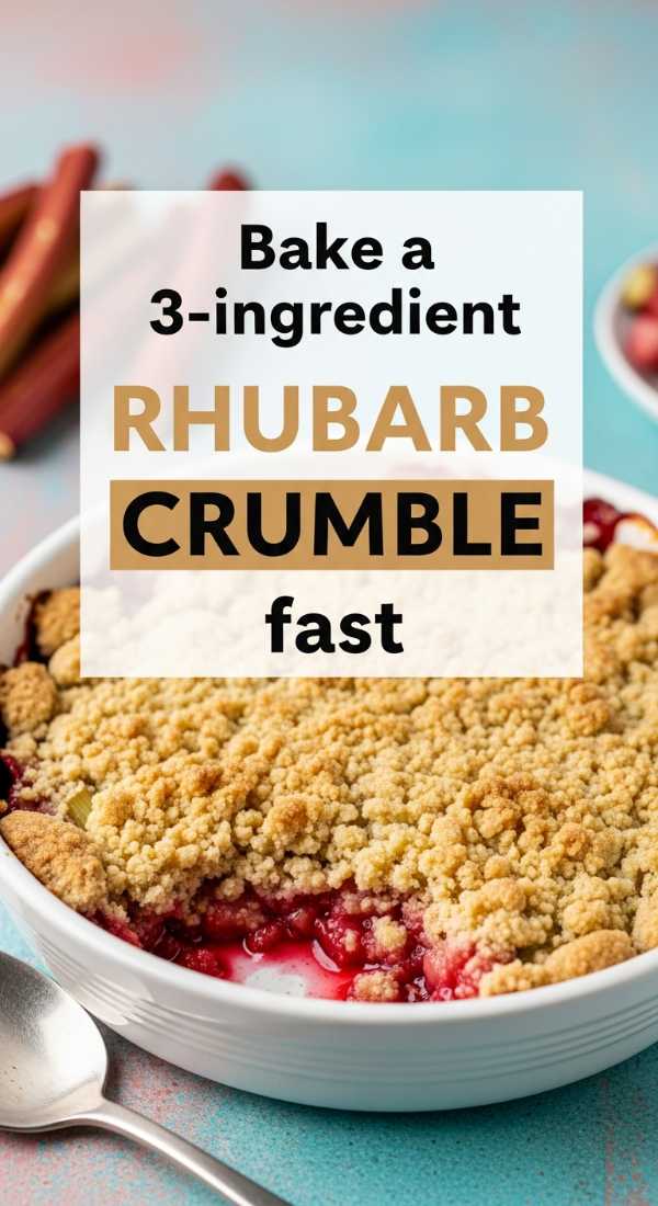 Bake A 3 Ingredient Rhubarb Crumble Fast 69fd8aaa76ecf