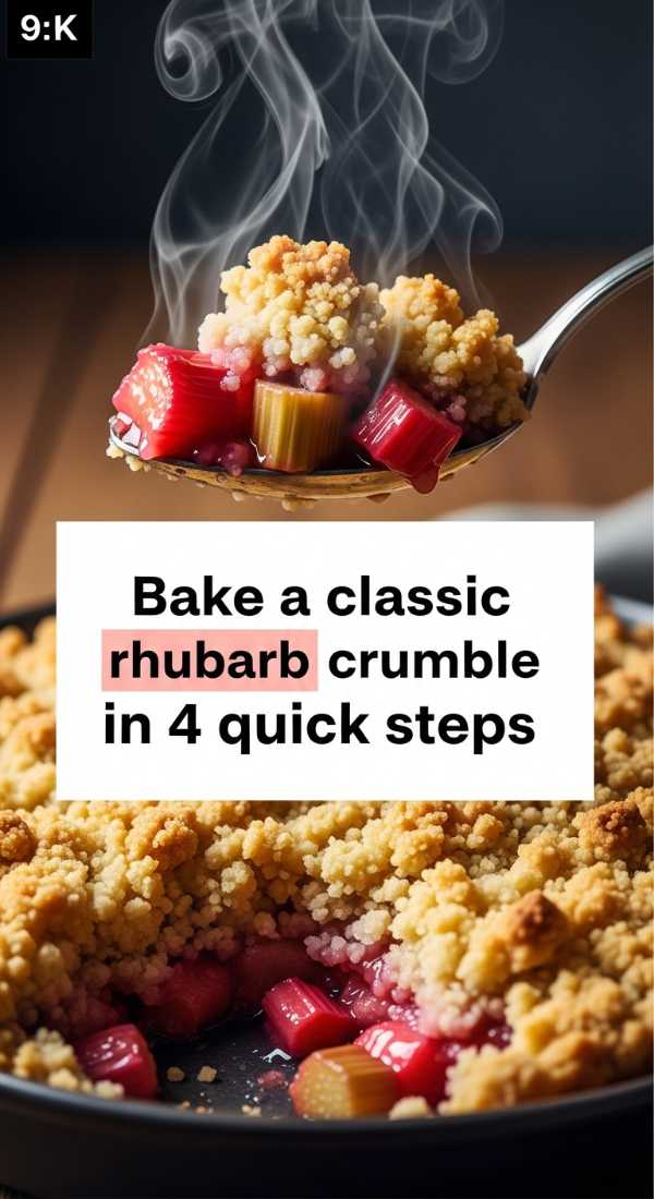 Bake A Classic Rhubarb Crumble In 4 Quick Steps 69fd8aa2599bc