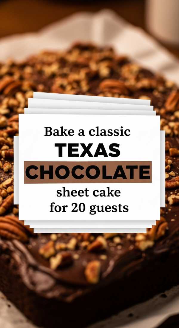Bake A Classic Texas Chocolate Sheet Cake For 20 Guests 6a06cc01b98f9
