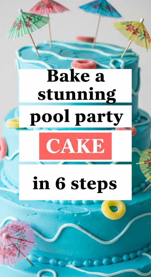 How to Throw a Legendary Summer Pool Party Everyone Will Talk About Bake A Stunning Pool Party Cake In 6 Steps 6a0de76c3d1c8