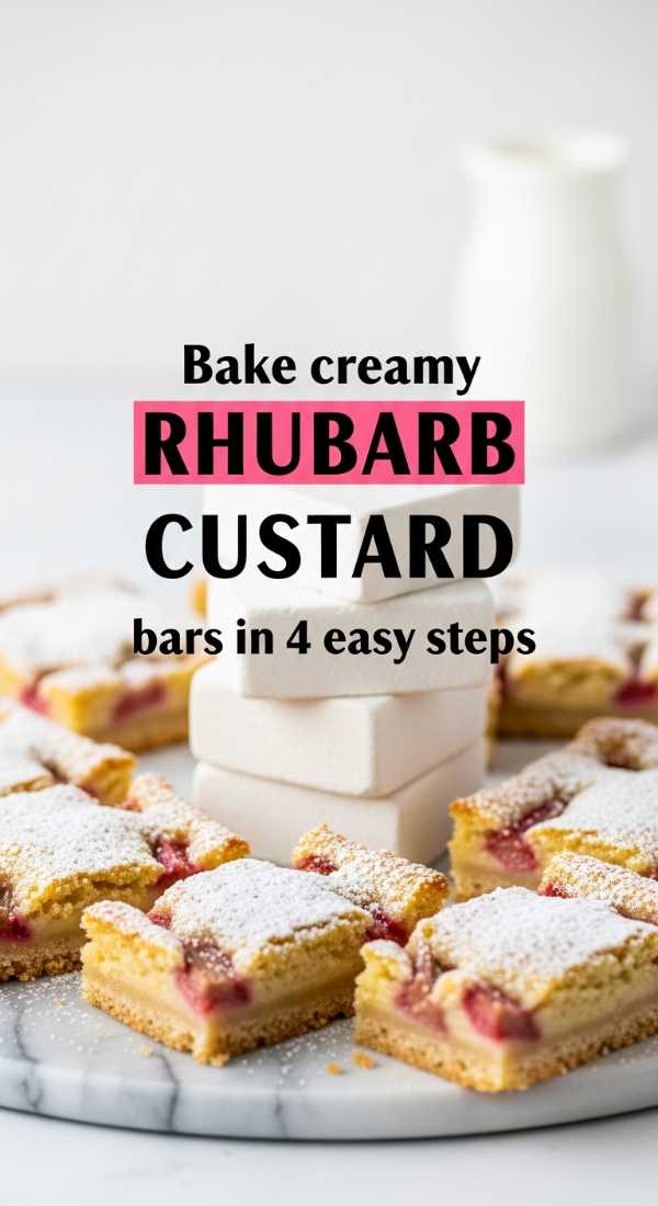The Sweet & Tangy Duo: Ultimate Strawberry Rhubarb Dessert Masterclass Bake Creamy Rhubarb Custard Bars In 4 Easy Steps 69fd8ca1a7369
