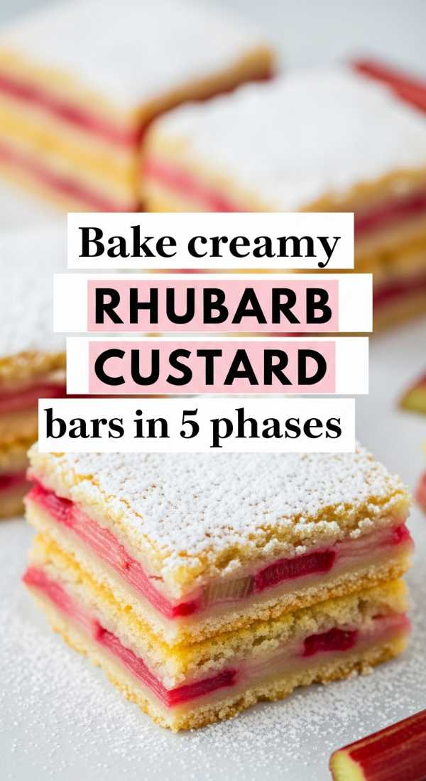 Bake Creamy Rhubarb Custard Bars In 5 Phases 69f5accdc09bd
