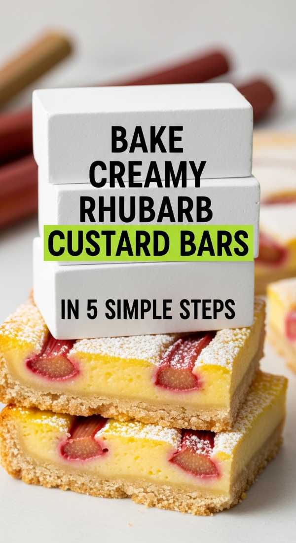 Bake Creamy Rhubarb Custard Bars In 5 Simple Steps 6a001a86154e9