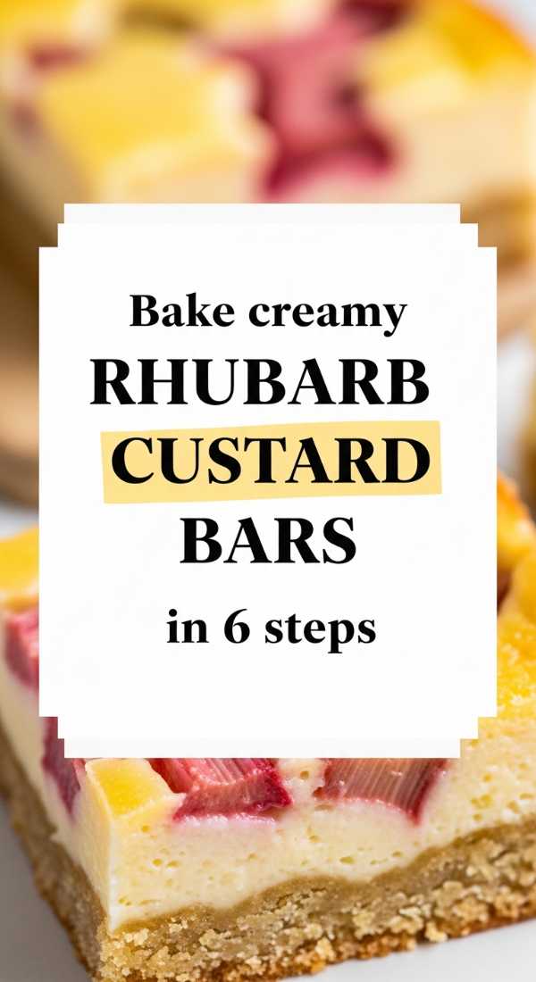 Bake Creamy Rhubarb Custard Bars In 6 Steps 69fd8aa3e4146