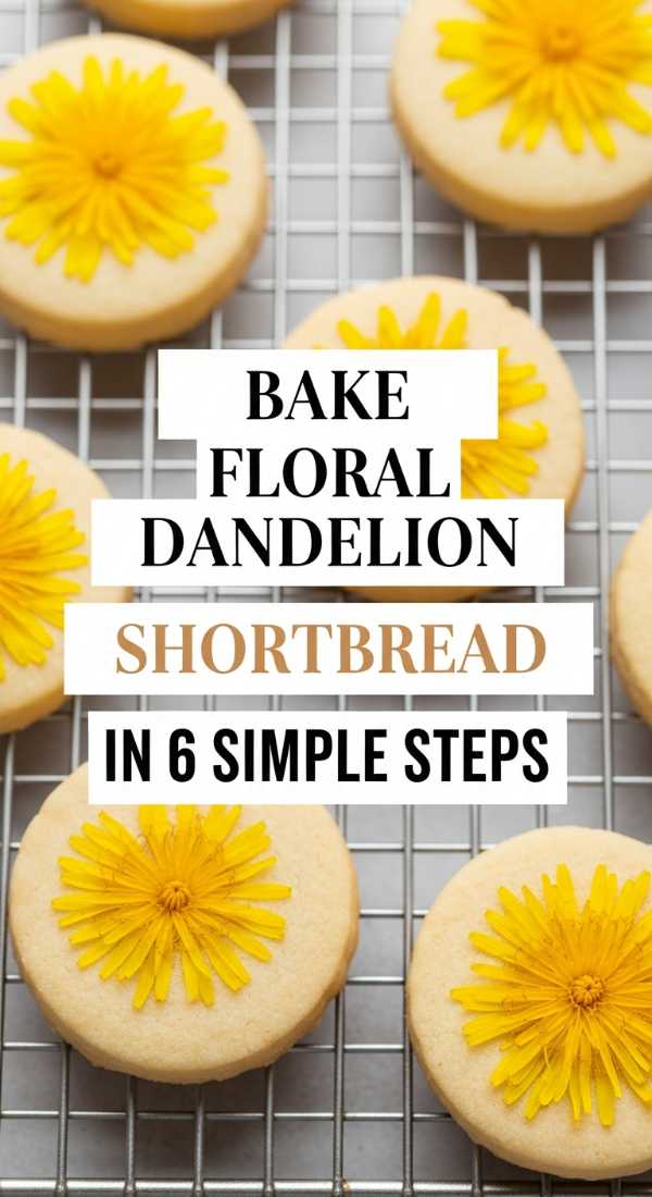 Bake Floral Dandelion Shortbread In 6 Simple Steps 69fd8ab342c10
