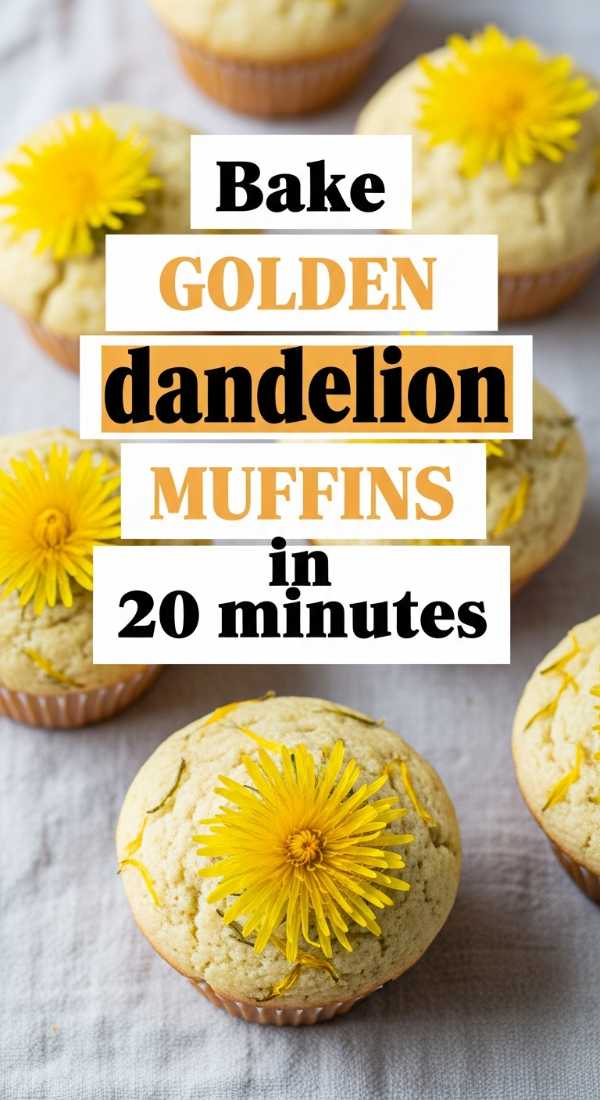Bake Golden Dandelion Muffins In 20 Minutes 69f47b450e414