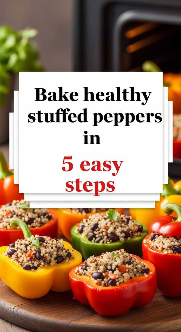 Bake Healthy Stuffed Peppers In 5 Easy Steps 69f44261222aa
