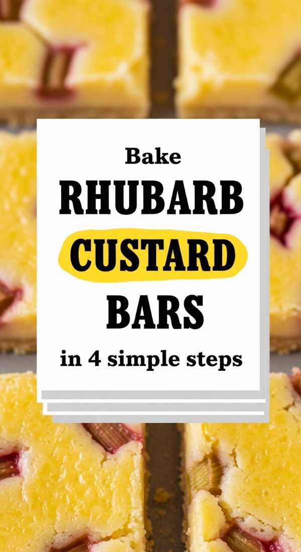 Bake Rhubarb Custard Bars In 4 Simple Steps 69f47c7080bd8