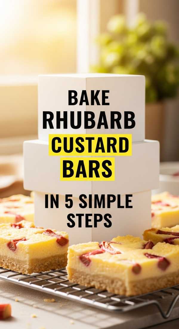 Bake Rhubarb Custard Bars In 5 Simple Steps 69f8490e9d19c