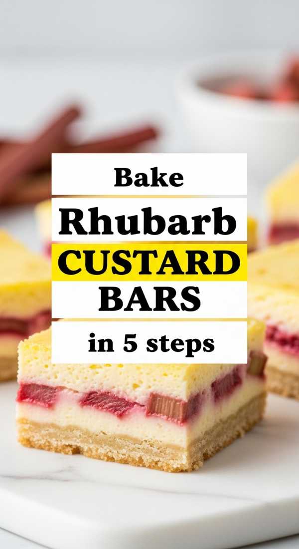 Bake Rhubarb Custard Bars In 5 Steps 69fd8aac14170