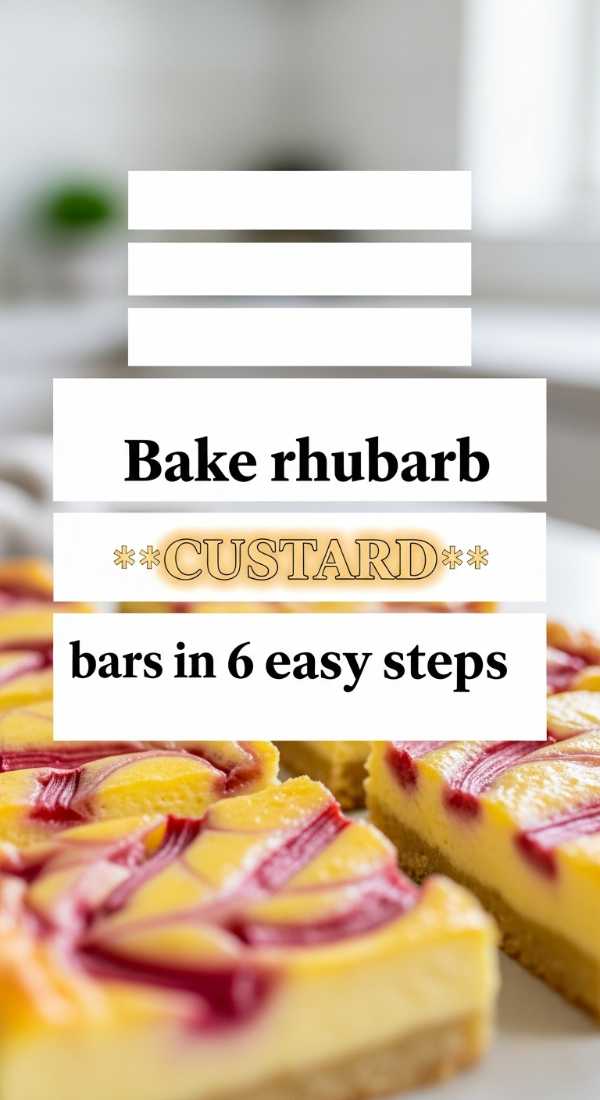 Bake Rhubarb Custard Bars In 6 Easy Steps 69fd8a8c7d81e
